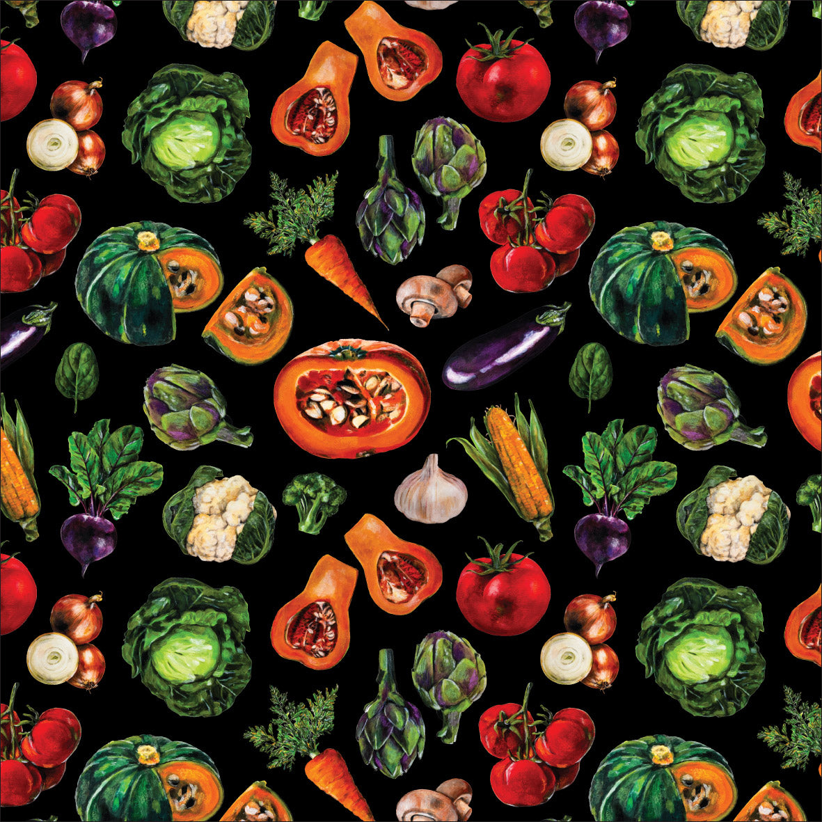 Oven Gloves: Veggies