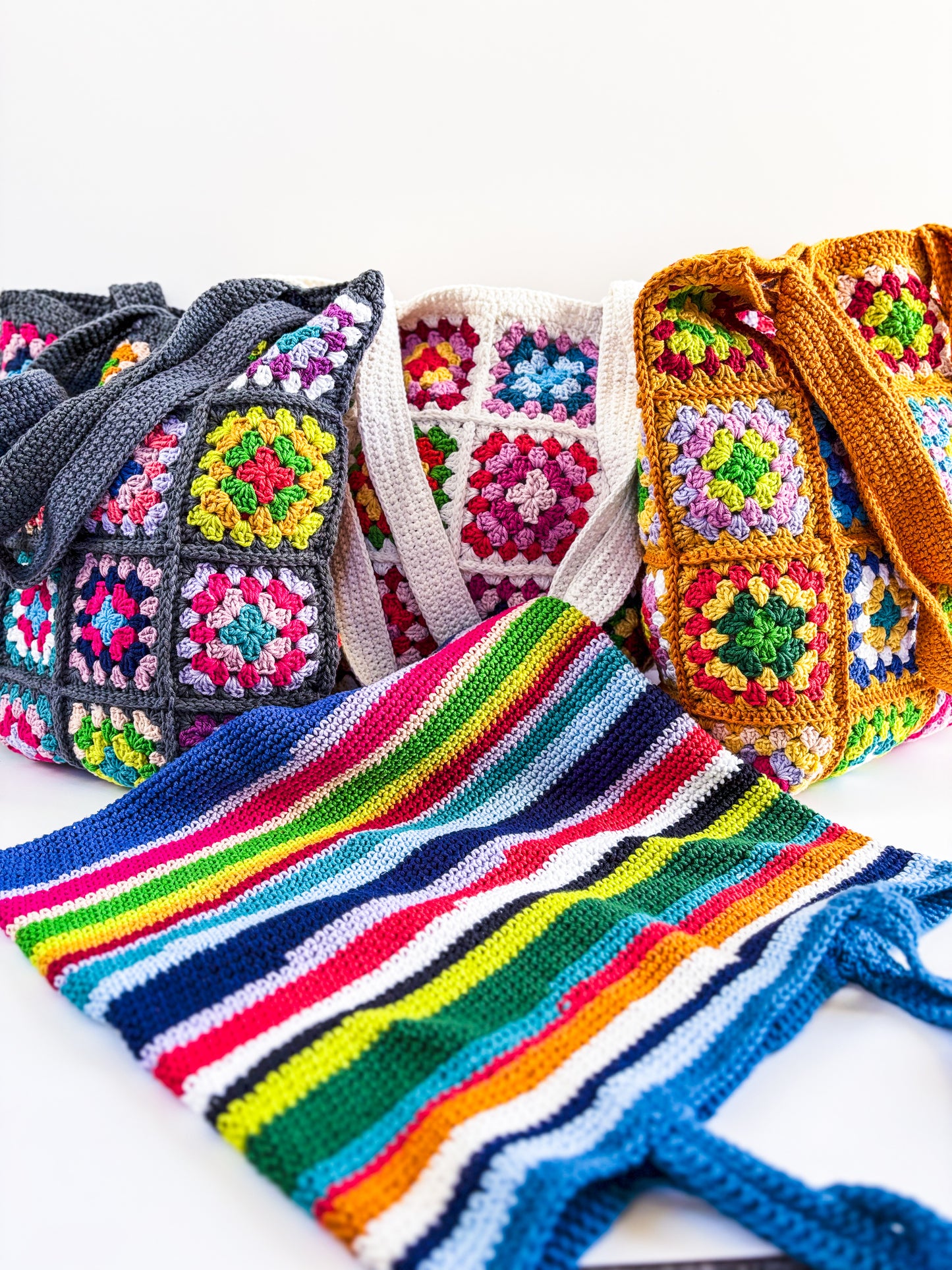 Crochet Tote Bags: in stock