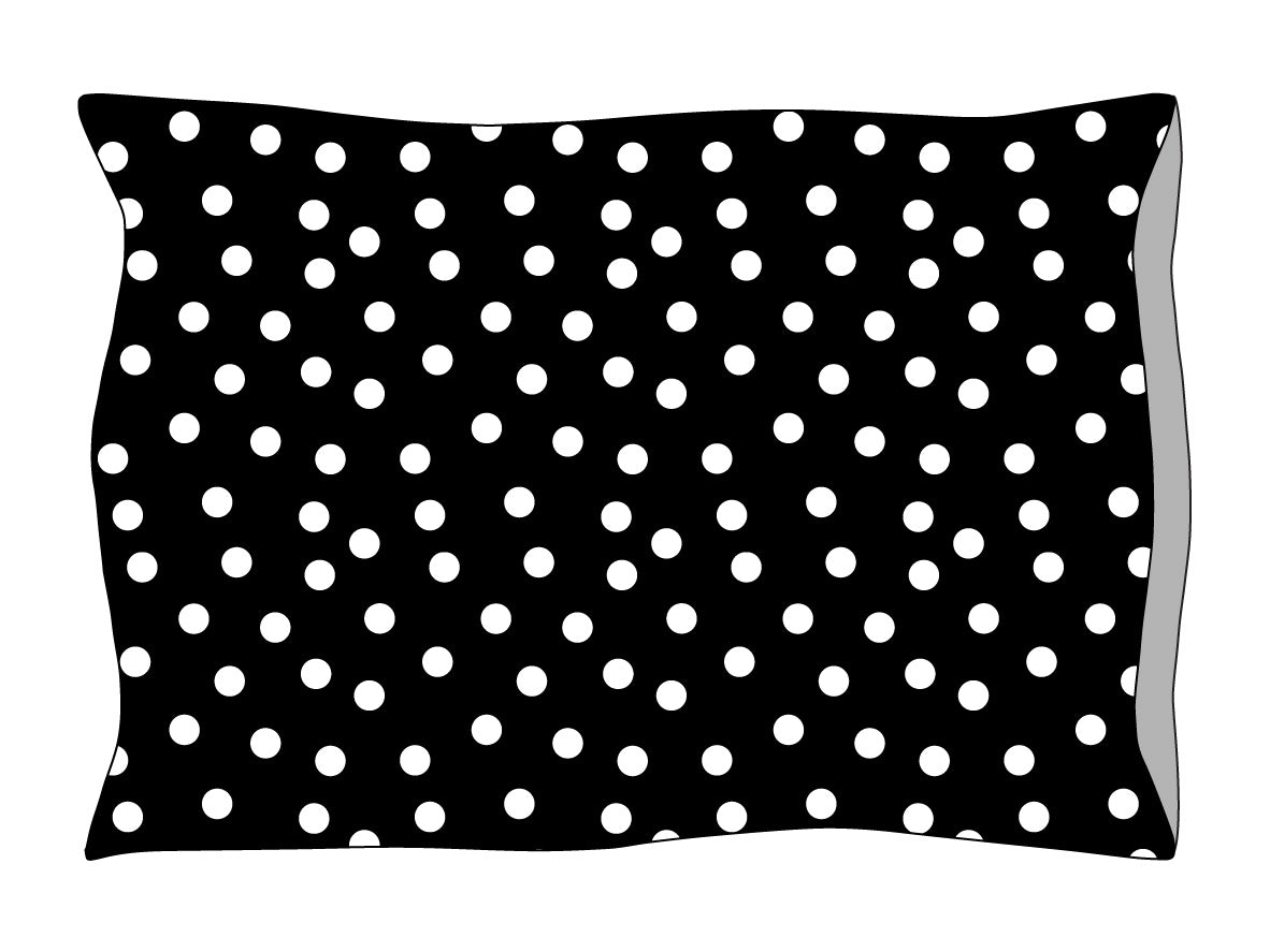 Black polka 2025 dot pillowcases